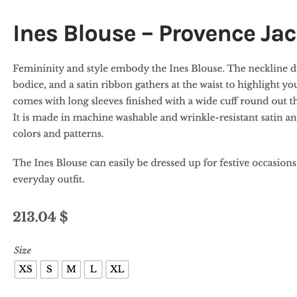Ines Blouse NWT - Picture 2 of 3